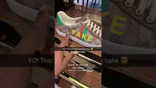 FAKE GUCCI AT GUCCI STORE?!👟🥾🥸🤨 #shorts