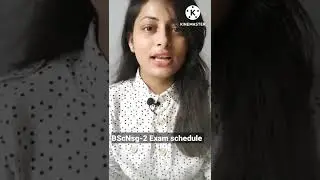 BscNsg-2nd yr ki exam schedule aagyi😍,Batch-(2020-21)|Big update 🔥🔥|ABVMU, Lucknow