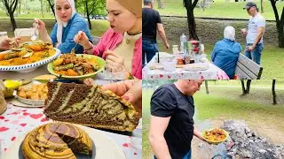 Vlog#عدينا احلى جو في الطبيعة مع عائلتي طيرنا شهوتنا😋وريتكم شنوة طيبلنا خالي🧑‍🍳وديتكم بأسهل كيك☕️