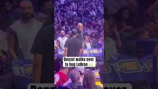Denzel Washington shows love to LeBron 🤝 (via asaadkamal/X)