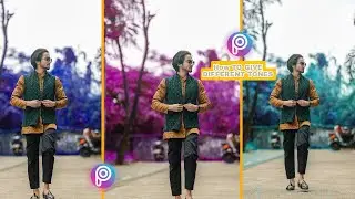 How to change background colour in picsart | picsart cyan colour editing | photo editing apps