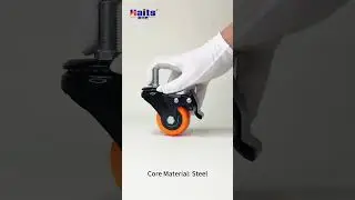 Plate Mount / Stem Mount PVC Caster Wheel
