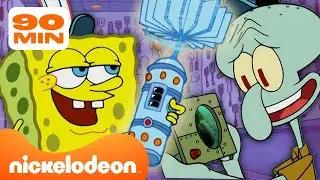 Spongebob | SEMUA Gawai & Penemuan di SpongeBob SquarePants | Kompilasi 90 Menit | Nickelodeon