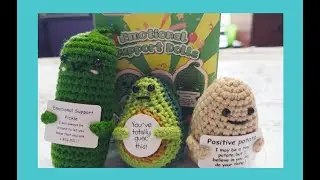 Emotional support pickle, potato and avocado