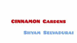 Cinnamon Gardens by Shyam Selvadurai