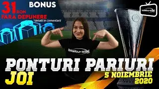 Ponturi pariuri sportive 05.11.2020 + 4 BILETE propuse de pariori
