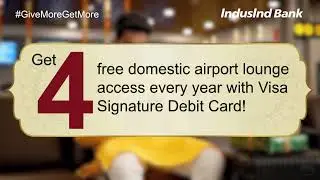 Get 4 free domestic airport lounge access with Visa Signature Debit Card!