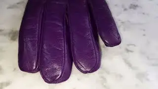 Gants Prada en cuir nappa couleur Cyclamen
