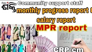 CRP cm MPR salary report means 👉  monthly progress report ✍🏻#@village662
