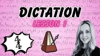 Rhythmic Dictation Lesson 1 | 4/4 Time Practice with Tips for Beginners (8 Examples)