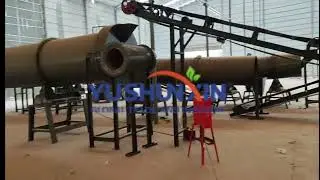 pan granulator used in biofertilizer making line