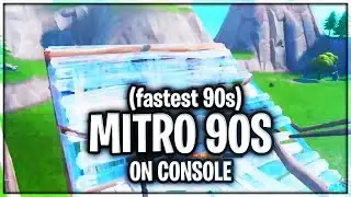 HOW TO DO THE FASTEST 90S ON CONSOLE! (MITR0 90S) - Fortnite Building