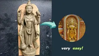 মাটির নারায়ণ ঠাকুরের মূর্তি তৈরী করা//Lord Vishnu Idol making with Clay//How to make narayan idol