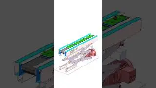 Folding Conveyor Machine #design #solidwork