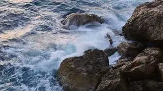 Mesmerizing Sea Waves Breaking on Coastline Rocks | Free 4K Stock Footage Download!