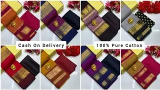 👉 WhatsApp - 9655430091 💥 Chettinad 💯 Pure Cotton Saree 💥 Saree without blouse 700+$ #manufacturer