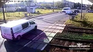 Ostrów Wielkopolski – niebezpieczna sytuacja na przejeździe