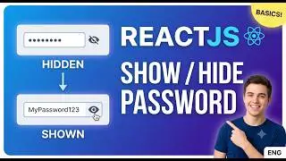 Show/Hide password toggle feature in ReactJS