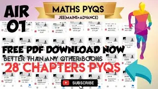 28 maths CHAPTERWISE PYQs free pdf all chapters of iit jee to score AIR 01 #iitjee #neet #maths