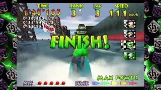 Wave Race 64: Championship Mode - Hard (Added Course: Twilight City) | M. Jeter [N64] 1440p/60fps