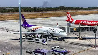 ดูเครื่องบินขึ้น-ลงที่สนามบินขอนแก่นช่วงสายๆ ต้อนรับฤดูร้อน ( A320 / B737 ) [KKC]