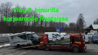 Maaliskuussa Tanskaan, hinausautolla korjaamolle kesken matkan, osa 2 kuvattu 3.3.