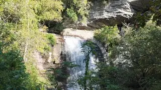 Looking Glass Falls, a Handicap accessible waterfall near Brevard, NC