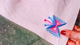 Bori par pankha ki design | handfan design | bena ki design bori par