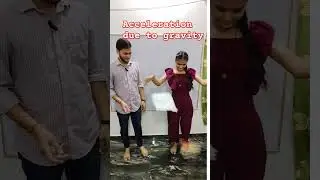 Acceleration due to gravity #physics #scienceexperiment #sciencefacts #scienceandfun #gravity