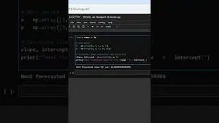 Quick Forecast in Python Using NumPy One Line Analysis
