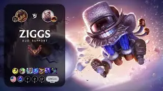 Ziggs Support vs Rakan - NA Grandmaster Patch 13.9