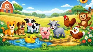 Animals Song | Animals Names | Animals For Kids | Animals Cartoon | 10 Animals Names | Animals