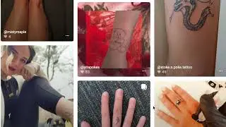 Customer created Body Art for Stick and Poke Tattoo Kit