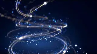 Backgroundloop 4k abstract glowing light trails on dark blue