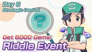 [Pokemon Masters EX] RIDDLE EVENT | DAY 5 - STRATEGIC GENIUS!