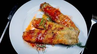 Кабачки в кляре и панировке с зеленью и чесноком