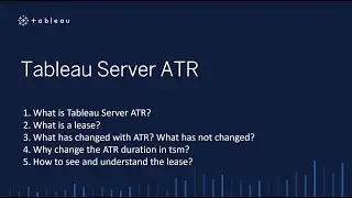 Tableau Server ATR