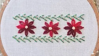 STUNNING FLOWER BORDER EMBROIDERY DESIGNS TRANSFORM YOUR PROJECTS #simplyembroider