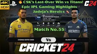 🔥 CSK&rsquo;s Last-Over Win vs Titans! | Jadeja&rsquo;s Heroics | Epic IPL Gaming Highlights 🏏🎮