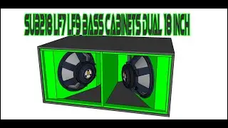 SKEMA [ PLAN ] BOX SPEAKER LF7 & LF9 SUB218 DUAL 18 INCH Bass Cabinet