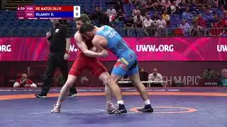 Repechage GR - 67 kg: P. DE MATOS OLI (POR) v. D. ISLAMOV (MDA)