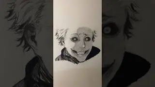 How i draw scary anime character #art #sketch