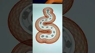 The Magical Transformation of a Spirograph into a Snake &ndash; A Must-Watch Till the End! #spirographshr