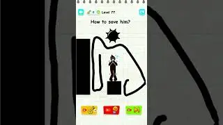 🎨 Draw Two Save: Save the man Level 77 | Android Gameplay Walkthrough Full Game #Shorts