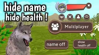 How to hide your name name and helth in wildcraft multiplayer 😱 this only for cubs Noone  see name 😳