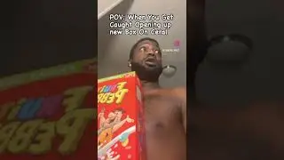 When You get Caught Opening a New Box Of cereal