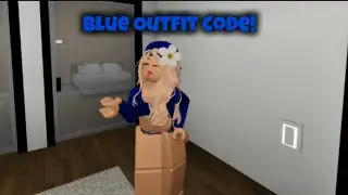 Cute Blue Emo Outfit ID code for Girls in Brookhaven 