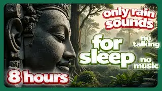 8 hours Gentle Rain Echoes in the Empty Temple | Zen Santuario Pioggia per Sleep e Calma