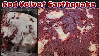 Red Velvet Eartquake Cake | Tasty Easy Dessert Recipe