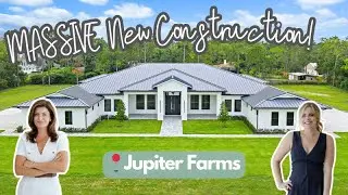 Luxury New Construction Home Tour - Jupiter Farms - Pool, Gym, Sauna, Guest House and More!